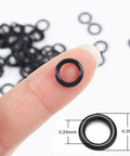 Bass Fishing Wacky Rig O Ring Kit, 200 Silicone Rings For Wacky Rig And Neko Rig, Fits 4 To 5 Inch Senko Finesse Soft Plastic Worms