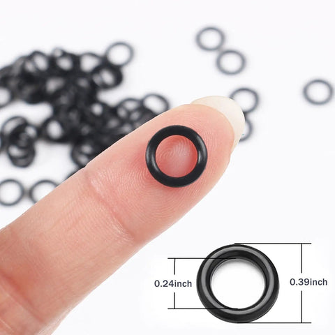 Bass Fishing Wacky Rig O Ring Kit, 200 Silicone Rings For Wacky Rig And Neko Rig, Fits 4 To 5 Inch Senko Finesse Soft Plastic Worms