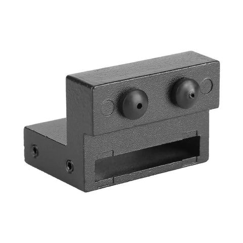Beefy Zinc Alloy Barn Door Stopper With Rubber Cover For 40mm Wide And 6mm Thick Track Standard Hole Design Prevent Roller Fall