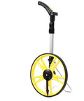 Aramox Digital Measuring Wheel Aluminum Alloy Telescopic Distance Measure with yellow wheel and telescopic handle design.