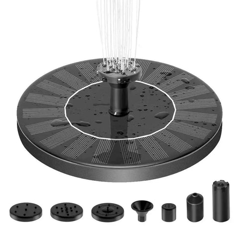 Sun Powered Solar Fountain Pump For Bird Bath And Garden No Battery Needed With Six Nozzles Auto Start In Seconds Eco Friendly Outdoor Water Pump