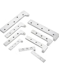 Two Pack Ball Bearing Door Hinges For Inset Doors, Stainless Steel Pivot Knife Hinges, 360 Degree Rotating Offset Hinges With Built In Dampers, Smooth Quiet Close, Durable Cold Rolled Steel, L64mm Length 1.5mm Thick, stainless hinge parts