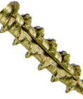 Pro Grade Heavy Duty Number 14 By 1 Inch Construction Lag Screws Torx Star Drive viewed from the side, highlighting thread details.