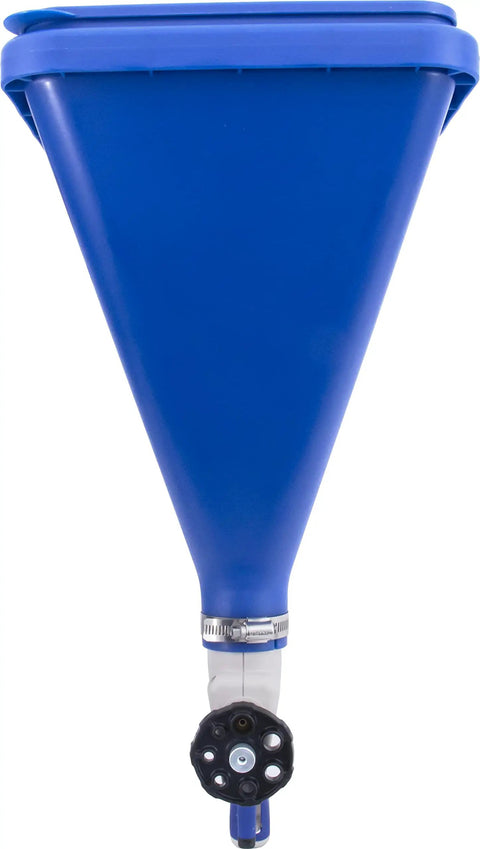 Top Shelf 2 Gallon Hopper Gun Paint Sprayer featuring slick adjustable nozzle and quick 45 degree angle adapter.