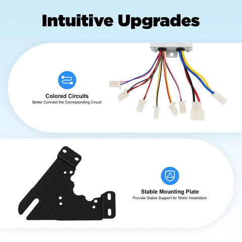 350W 36V E Bike Conversion Kit Twist Style Waterproof For Common Bike Fits Most Bicycle Wheels Sprocket Mounts On Spokes