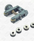 Boss Tool Steel Knurling Tool Set For Lathe Machines, 2 Inch 50 mm Capacity, Includes 3 Pairs Of Diamond Pitch Hardened Knurls