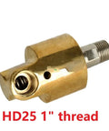 One Inch Rotating Brass Joint For High Pressure Hoses DN25 With Leak Proof Seal And 360 Degree Smooth Rotation Preventing Kinks Durable Connector For Reliable Quick Connect In Tough Work Environments, HD25 1" thread