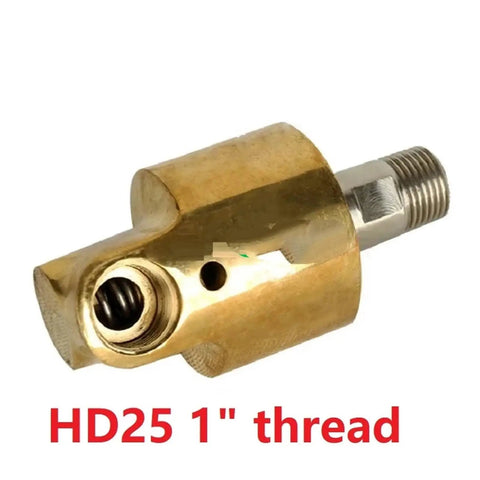 One Inch Rotating Brass Joint For High Pressure Hoses DN25 With Leak Proof Seal And 360 Degree Smooth Rotation Preventing Kinks Durable Connector For Reliable Quick Connect In Tough Work Environments, HD25 1" thread