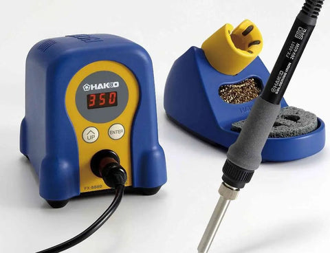 FX888D Digital Soldering Station Kit with 5 Ft Solder Wick Desoldering Braid for Pro Grade Precision Hobbyist Projects
