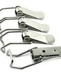 4 Pack Spring Loaded Toggle Latch Hasps 73mm 2.88 Inch Stainless Steel 304 Built Tough Box Cabinet Latch Locks Durable Rust Resistant