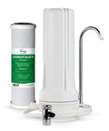 Countertop Drinking Water Filtration System With Carbon Block Filter 2.5 By 10 Inches Delivers Clean Water By Removing Chlorine Odors Sand Silt