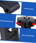 Close-up of a Fast Acting Track Clamp Woodworking Hold Down Clip T Slot Clamp for Carpentry, showing aluminum alloy material and adjustability.