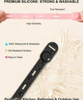 Reusable Silicone Cable Ties For Easy Cable Organization, Soft Cord Bundlers, adjustable and multicolor, shown in waterproof use