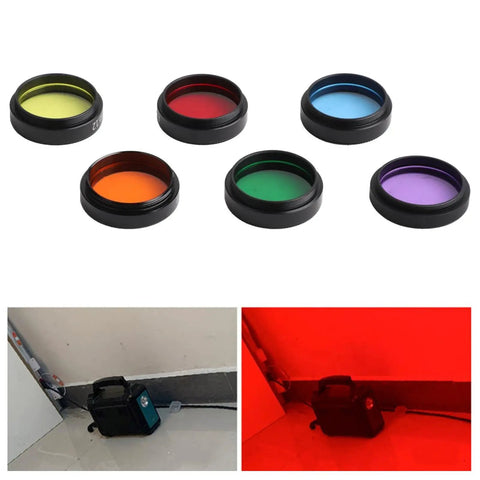 Six Pack 1.25 Inch Telescope Filter Set Nebula Color Filters For Eyepieces Aluminum Alloy Storage Box For Astronomy Observing Deep Sky