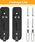 Back Plate Replacement For Video Doorbell Gen 1 With Hooks, Durable Black Plastic Cover, Easy Install Backplate Accessory, Package