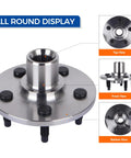 All round display of Rear Wheel Hub Bearing Assembly Direct Fit For 2002 To 2010 Ford Explorer 5 Lug Replacement
