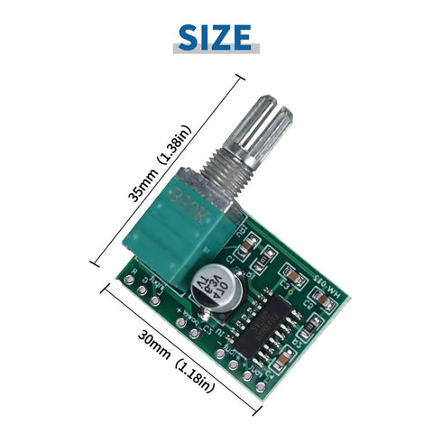 Set Of Four Mini 5V Digital Audio Amplifier Modules With Potentiometer, Dual Channel 3W Output Each, Dope DIY Audio Kit