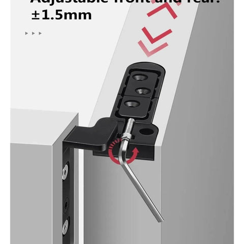 Close-up of Hinged Stainless Steel Adjustable Invisible Swing Glass Door Hinge Concealed Pivoting Hinge for Glass Doors
