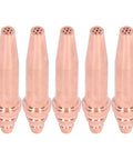 Five Pack Acetylene Cutting Tips G02 2 For Metal Cutting With Separate Gas Inlets Torch Nozzle Accessories in copper