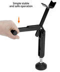 Heavy Duty Motorcycle Wheel Lift Stand For Front Or Rear Use, Track Day Ready, foldable, with retractable rod, black