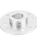 Rock Solid Heavy Duty Rear Sprocket For Go Kart And Drift Trike With One Inch Bore And Quarter Inch Keyway, silver steel construction