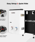 Quick Release Mounting Bracket For AY132 Portable Water Heater with anti-vibration pads displayed in steel setup