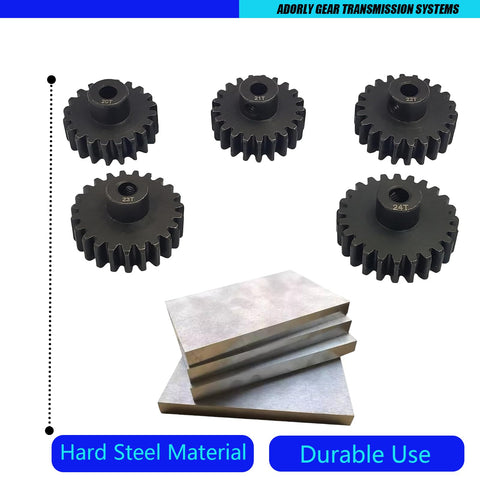 Steel 32P Pinion Gear For 3.175mm Shaft 20T 21T 22T 23T 24T Beefy Fit Traxxas Slash Rustler Bandit Stampede Nitro Trx4 Trx6 Mini Max XRT Upgrades Parts Kit