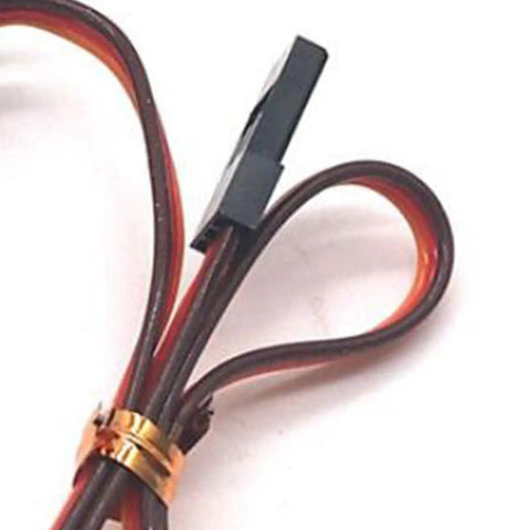 Beat The Clock Analog Servo Coreless Micro Servo Kit Featuring Double Ball Bearing Rock Solid Torque And Lightning Fast Response For Rc Cars Boats Robots And Planes Black wiring close-up showing connector and copper stator.