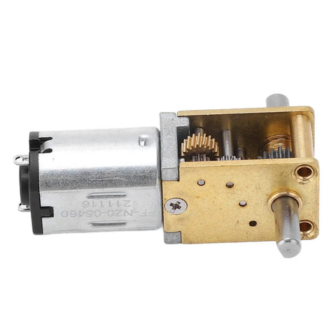 6V Micro Geared Motor With 100 RPM Gear Reduction For Small Machines Tiny Rigs And DIY Projects Low Noise Operation High Torque Brass And Zinc Alloy Gear System Compact Durable Drive For Precise Motion And Robotics