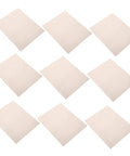 Ten Piece Microwave Mica Sheets For Oven Insulation And Heat Resistant Shield Reusable Mica Plates For Microwave Ovens Gotta Have Kitchen Accessory That Keeps Cooking Clean And Safe, set of 10 sheets displayed on white background.