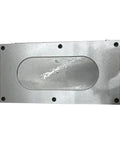 Top view of Heavy Duty 6x12 Inch Rectangular Magnetic Chuck for Lathes and Surface Grinding Machines. Smooth surface with bolt holes.