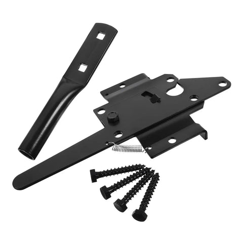 Heavy Duty Garden Gate Hinges One Set Rust Resistant Steel Hardware For Wooden Outdoor Fences Built Tough Weatherproof Gear No Sweat Installation Super Solid Top Notch Backyard Upgrade with installation screws and components.