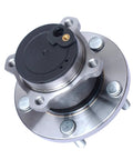 Top view of Rear Wheel Hub Bearing Assembly Pair For 2004-2013 Mazda 3 And 2006-2015 Mazda 5, FWD, 5-Lug, With ABS, OE-Equivalent Quality.