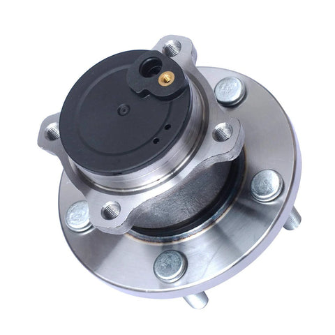 Top view of Rear Wheel Hub Bearing Assembly Pair For 2004-2013 Mazda 3 And 2006-2015 Mazda 5, FWD, 5-Lug, With ABS, OE-Equivalent Quality.