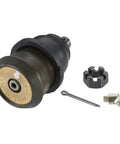 Front Lower Suspension Ball Joint for Chevrolet Camaro Bolt-On Replacement That Delivers Smooth Steering Precise Alignment And Long Lasting Durability With Easy Install For Classic And Modern Camaros, black steel joint with cotter pin and grease fitting