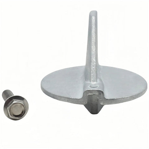 Trim Tab Anode For Yamaha Outboard 115 225 HP Two And Four Stroke Motors Zinc Replacement 6E5-45371-01 with bolt