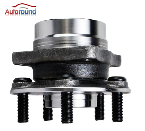 Side view of 513265 Wheel Hub And Bearing Assembly Direct Fit For 2004 2009 Prius Front 5 Lug Non ABS Replacement