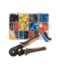Top Tier Hexagonal Ferrule Crimping Tool Kit For Heavy Duty Jobs With 1200pcs Insulated Wire Ferrules And Terminals Compatible For 28-5 AWG Cables, crimping tool and ferrule set in case