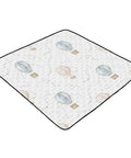 Cartoon Hot Air Balloon Baby Play Mat For Floor 50 By 50 Inch Soft Anti Slip Crawling Waterproof Foldable Mat For Infants Babies Toddlers