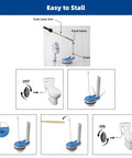 Installation guide for 3-Inch Toilet Flapper Replacement Kit For Gerber 99-788 with rubber flapper and stainless steel chain.