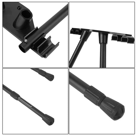No Sweat Adjustable Folding Table Legs Crafted From Smooth Aluminum Alloy With Lock Tight Nylon Connectors, detailed view of attachment points.