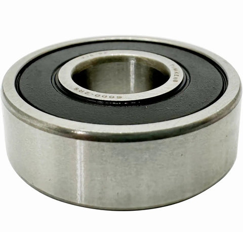 Close-up of 4 Pack 6000-2RS Double Rubber Seal Bearings 10x26x8mm with Chrome Steel Core, Pre Greased, Shielded On Both Sides