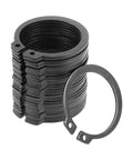 External Circlip Retaining Ring Set for Shafts, 40mm Outer Diameter, 33.2mm Inner, 1.5mm Thick, 2.8mm Hole, 3mm Opening, 65Mn Steel, 30 Pack