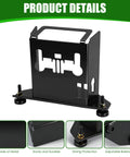 Rugged Metal Protective Case With Handle for Golf Launch Monitor First Gen Model showing adjustable balance foot.