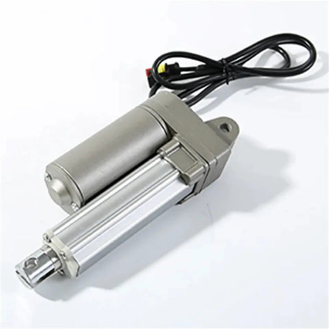 Heavy Duty 12V And 24V Electro Hydraulic Cylinder Linear Actuator with motor and wire harness, designed for precision motion control.