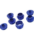 Badass 10 Piece Router Template Guide Bushing Set Crafted From Durable Aluminum Alloy featuring blue guide rings for precision routing.