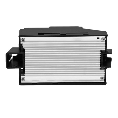 Upgraded High Performance Blower Motor Resistor For Buick LaCrosse And Regal 2010 Through 2016 side view with aluminum and plastic materials.