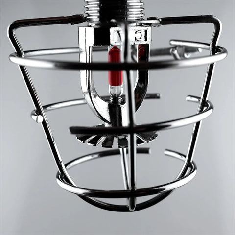 Heavy Duty Stainless Steel Fire Sprinkler Head Guard And Top Tier Protective Cage for 1/2 Inch and 3/4 Inch mounts, detailed view.