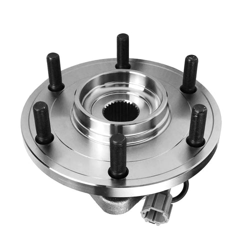 Front Wheel Bearing And Hub Assembly For 2004-2007 Nissan Titan, 2005-2007 Armada, 2004 Pathfinder, And 2004-2007 Infiniti QX56 With ABS