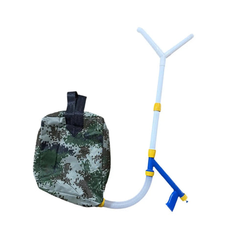 Backpack Manual Spreader Dispenser For Farming 20L Capacity With Bag Easy Carry Durable PVC Construction Perfect For Spreading Manure